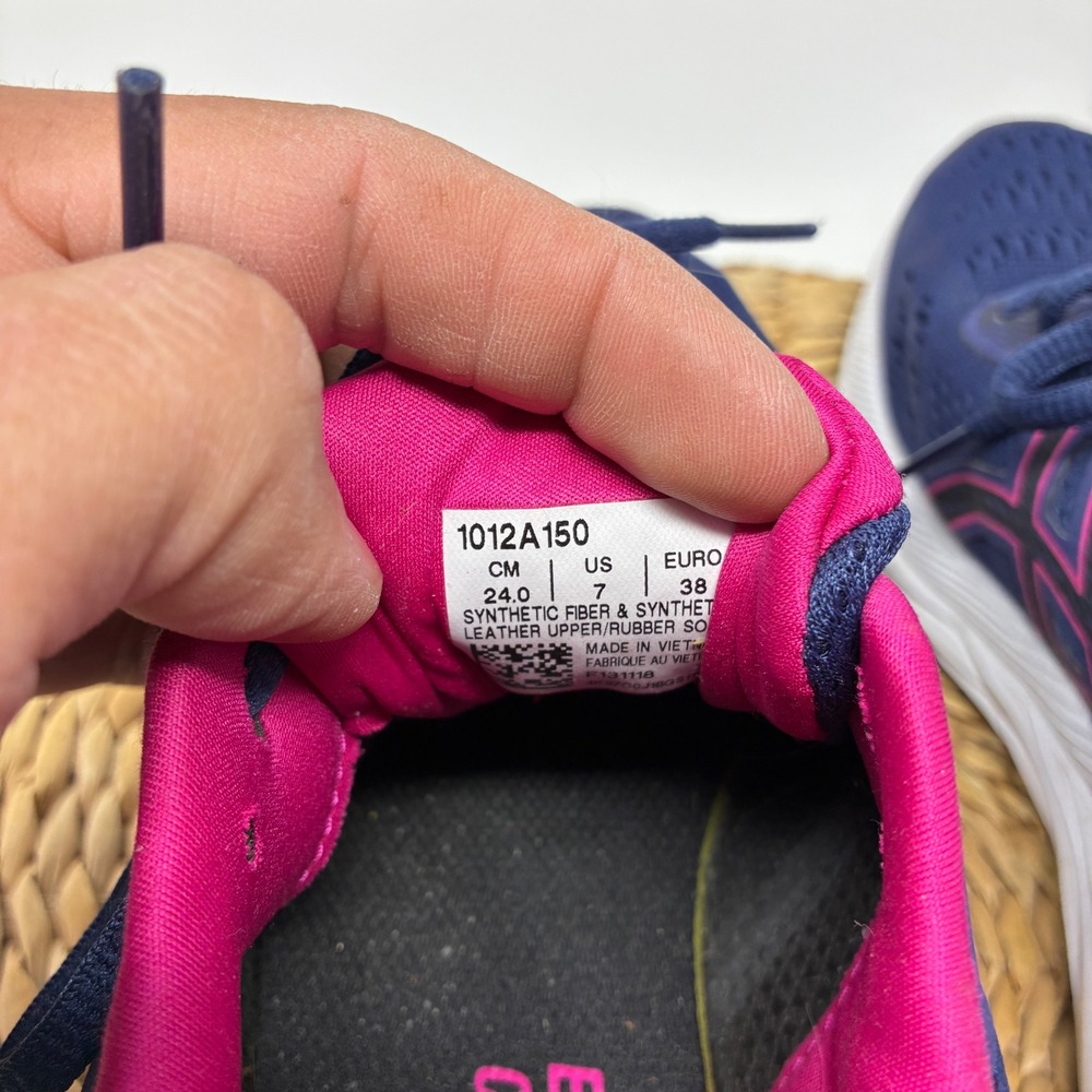 ASICS Gel Blue Pink Running Shoes Womens Size 7 Athletic Gym - Picture 8 of 8